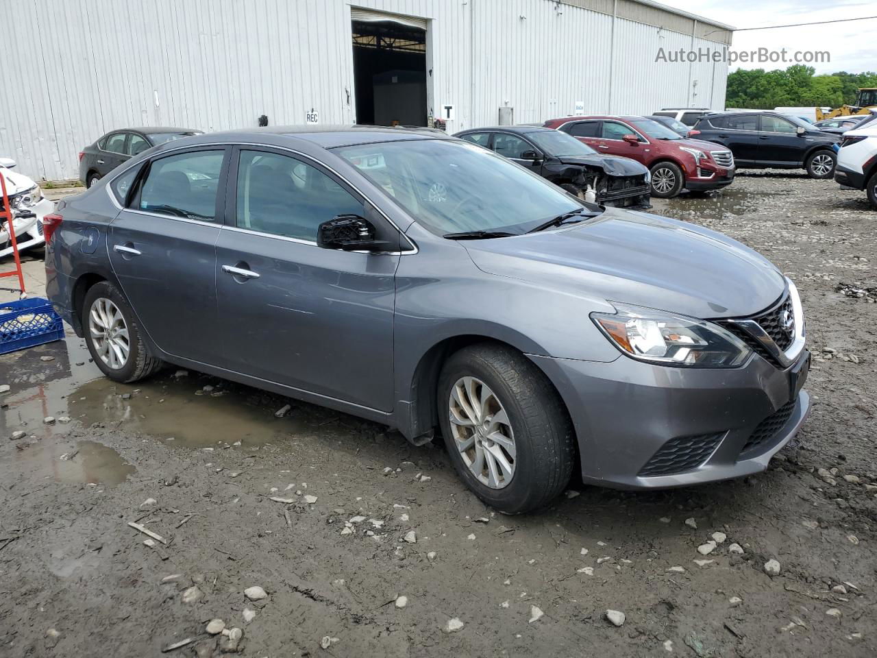 2019 Nissan Sentra S Gray vin: 3N1AB7AP4KY273635