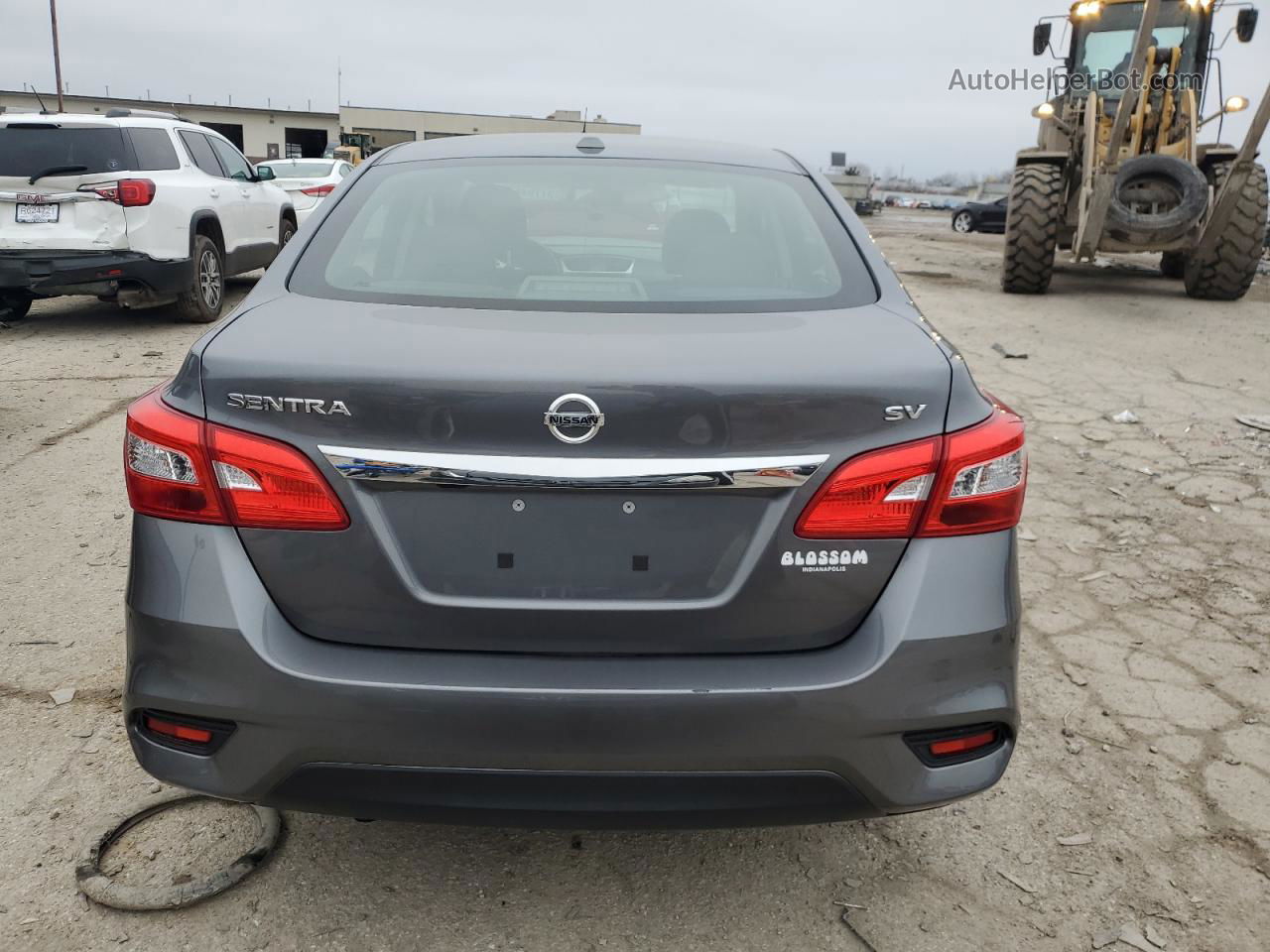 2019 Nissan Sentra S Gray vin: 3N1AB7AP4KY278088