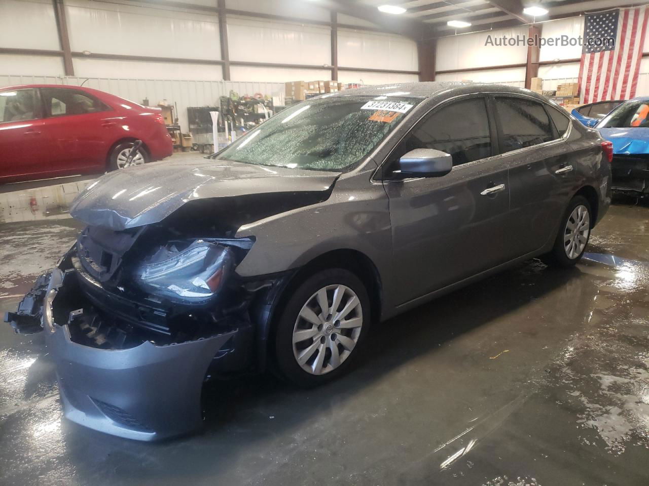 2019 Nissan Sentra S Gray vin: 3N1AB7AP4KY282707