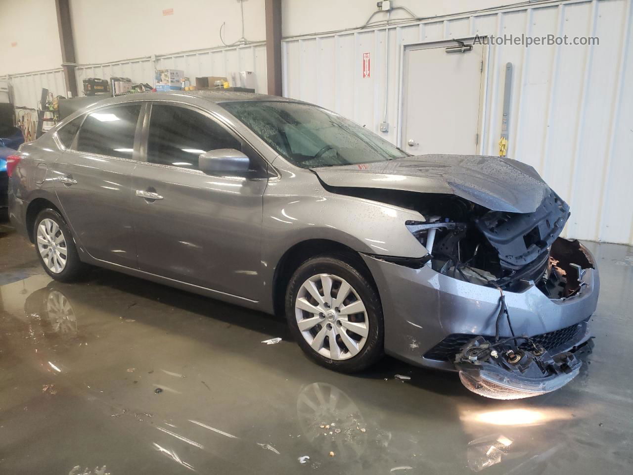 2019 Nissan Sentra S Gray vin: 3N1AB7AP4KY282707