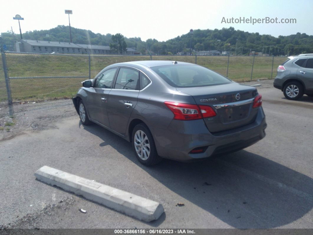 2019 Nissan Sentra Sv Gray vin: 3N1AB7AP4KY286241