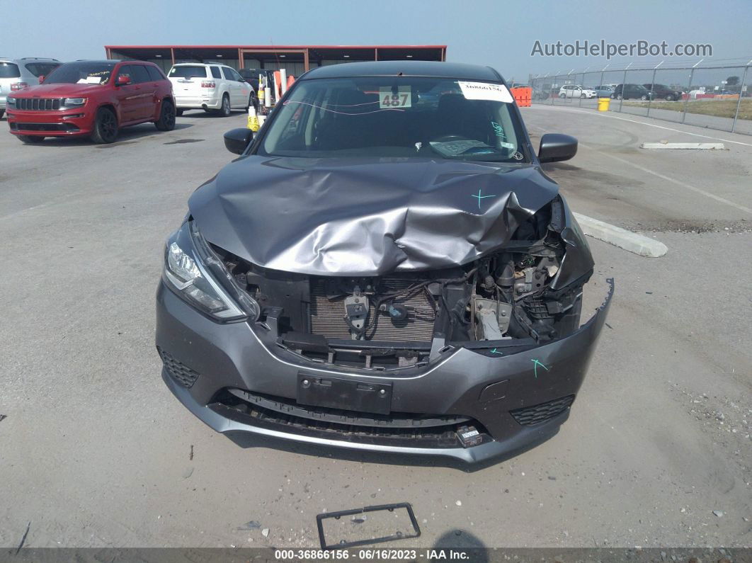 2019 Nissan Sentra Sv Gray vin: 3N1AB7AP4KY286241