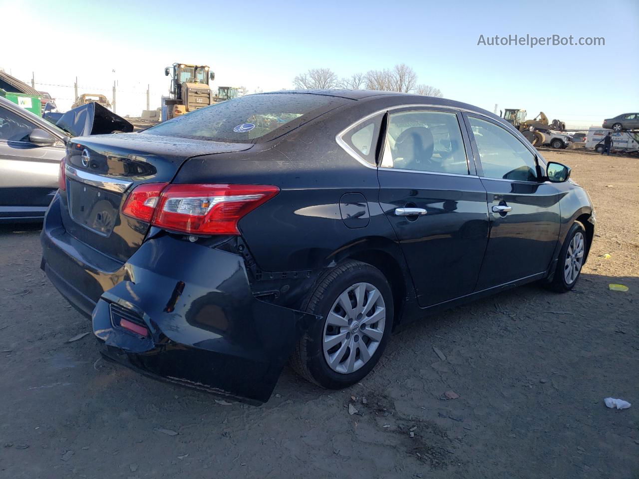 2019 Nissan Sentra S Черный vin: 3N1AB7AP4KY290600