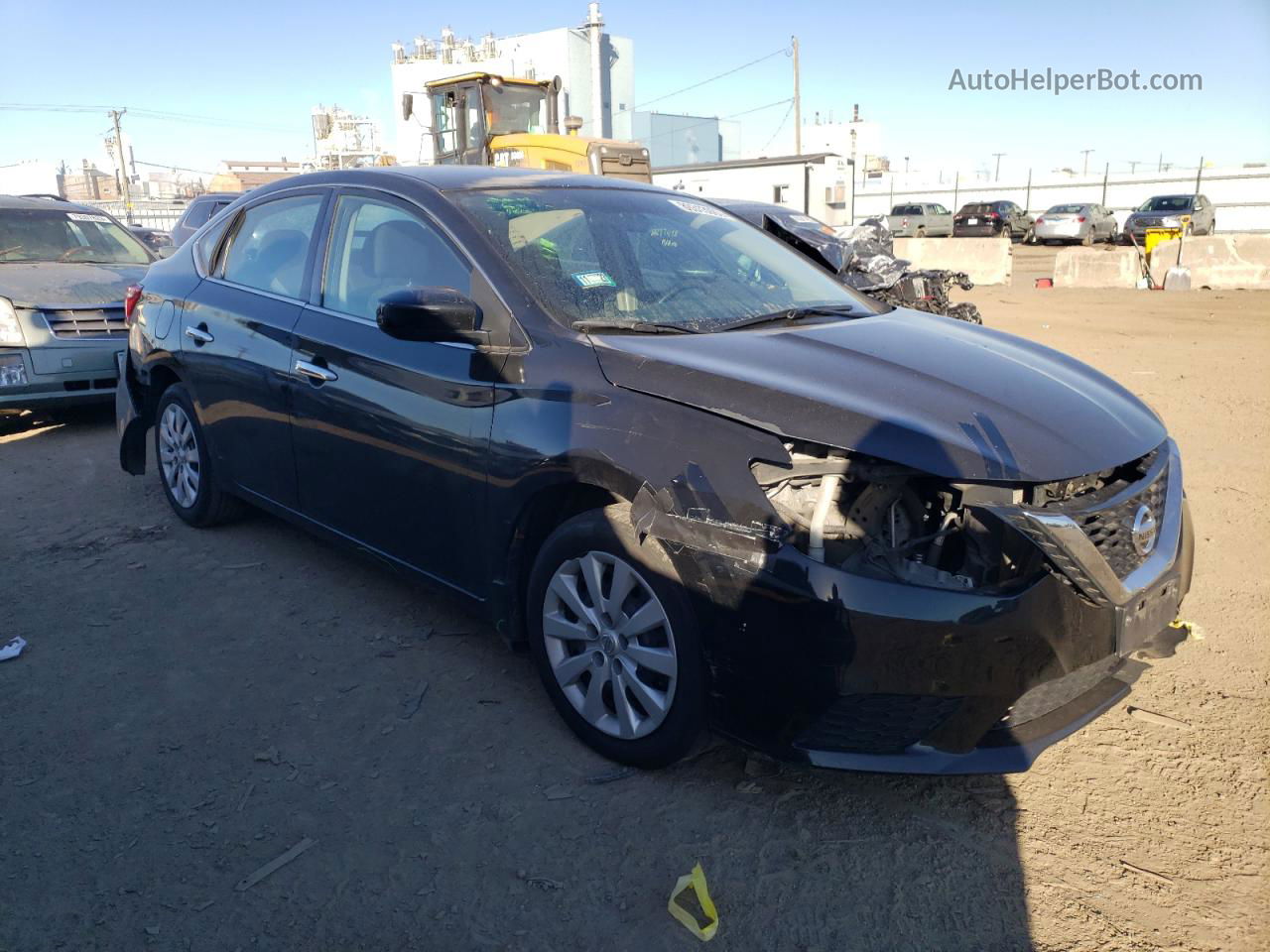 2019 Nissan Sentra S Черный vin: 3N1AB7AP4KY290600