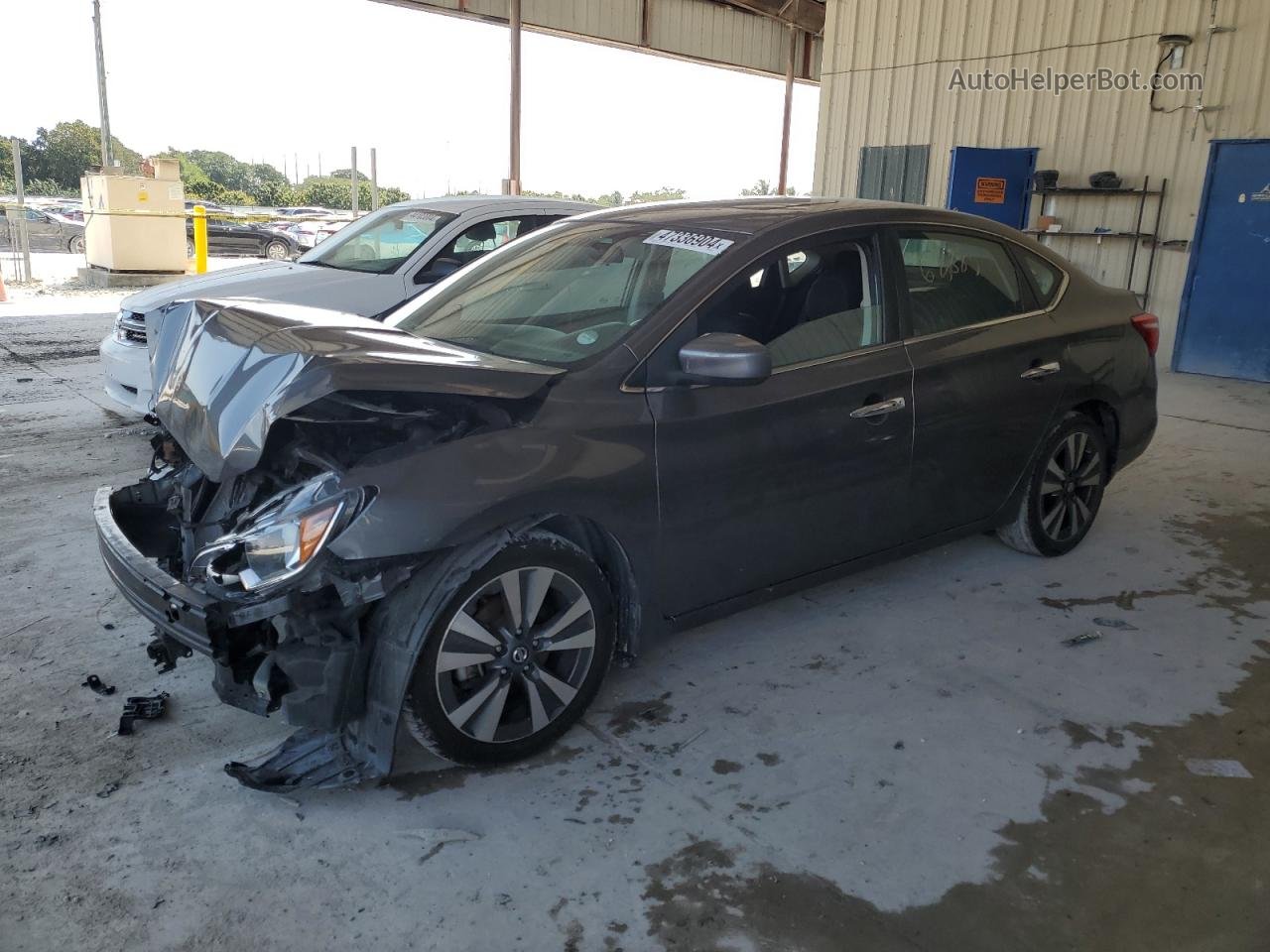 2019 Nissan Sentra S Gray vin: 3N1AB7AP4KY294291