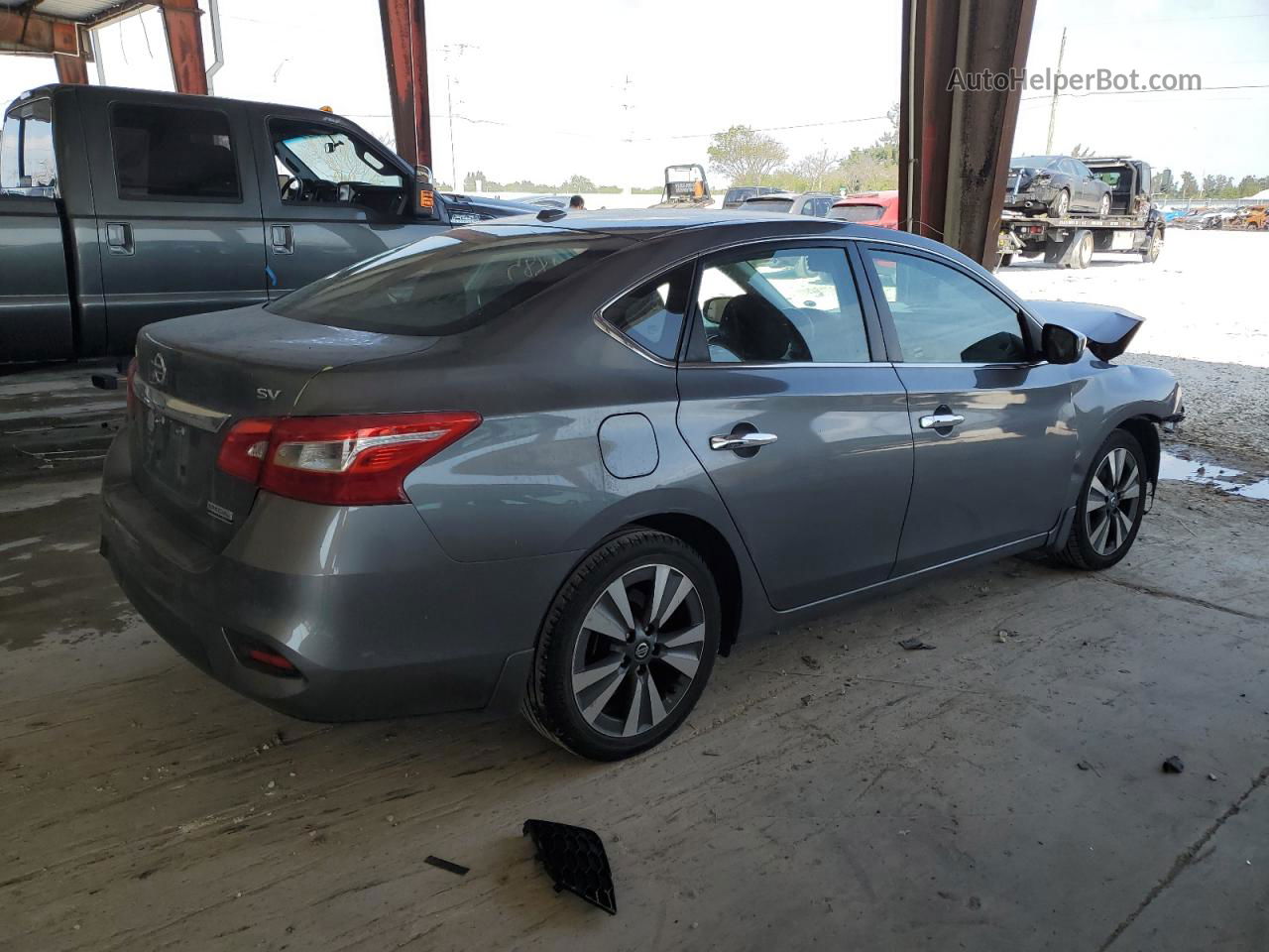 2019 Nissan Sentra S Gray vin: 3N1AB7AP4KY294291