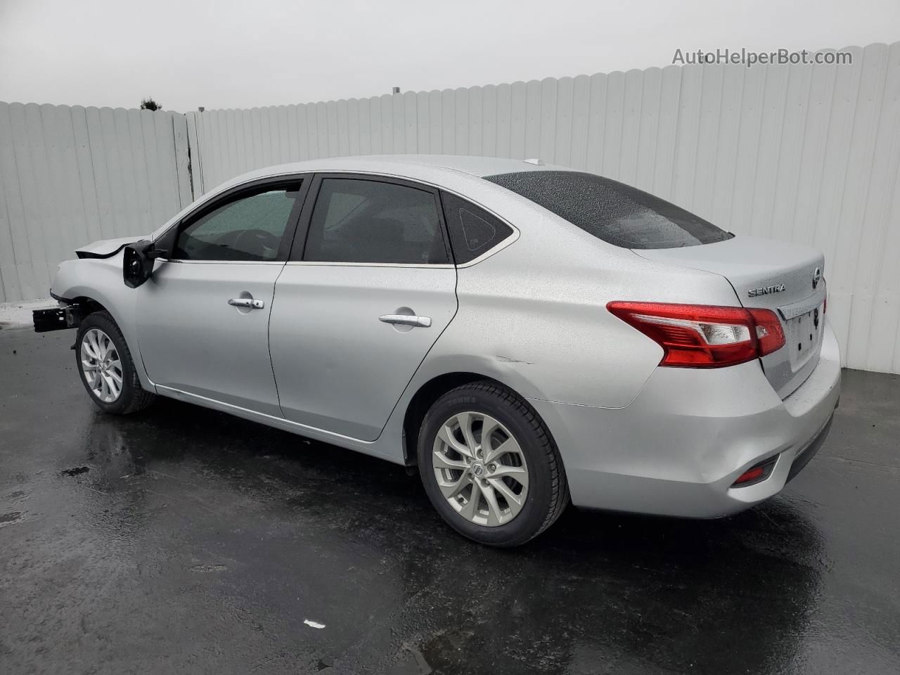 2019 Nissan Sentra S Серебряный vin: 3N1AB7AP4KY311784