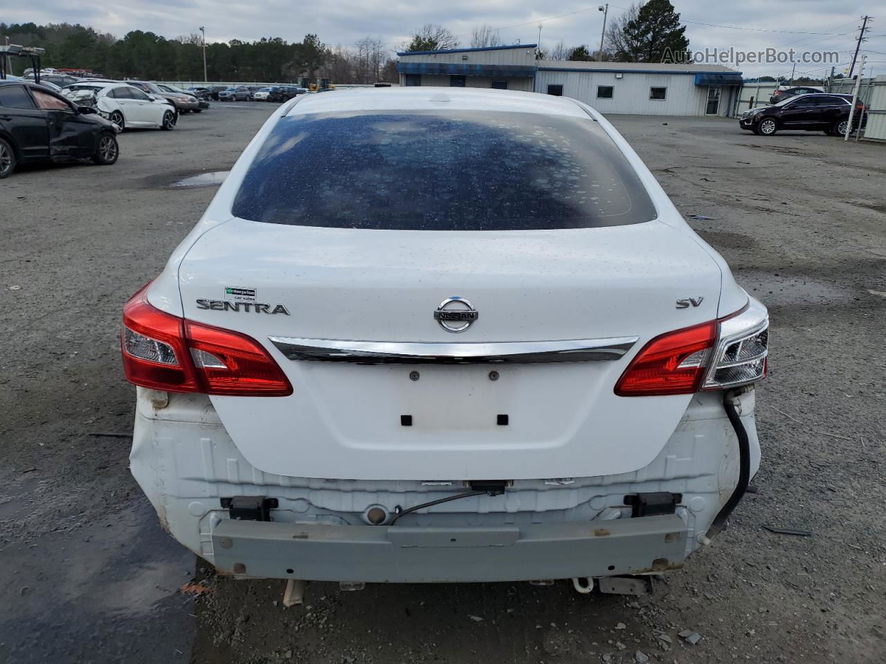 2019 Nissan Sentra S White vin: 3N1AB7AP4KY322784