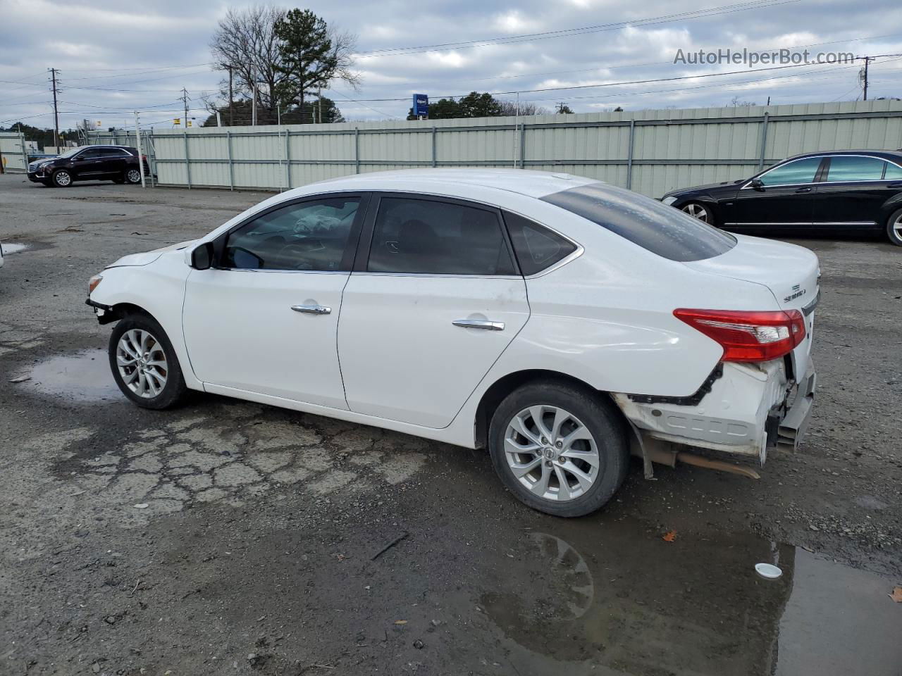 2019 Nissan Sentra S White vin: 3N1AB7AP4KY322784