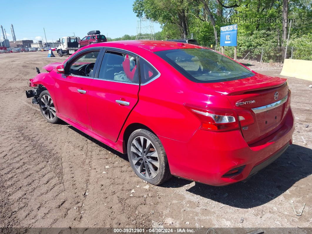 2019 Nissan Sentra Sr Красный vin: 3N1AB7AP4KY335499