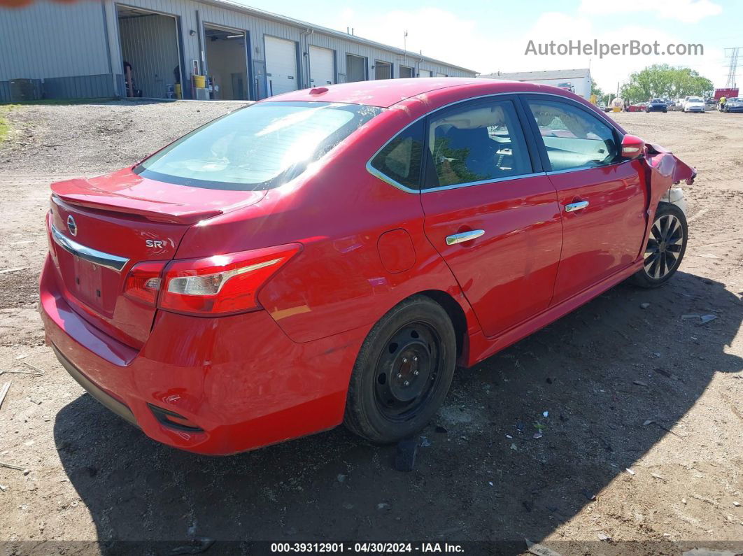 2019 Nissan Sentra Sr Red vin: 3N1AB7AP4KY335499