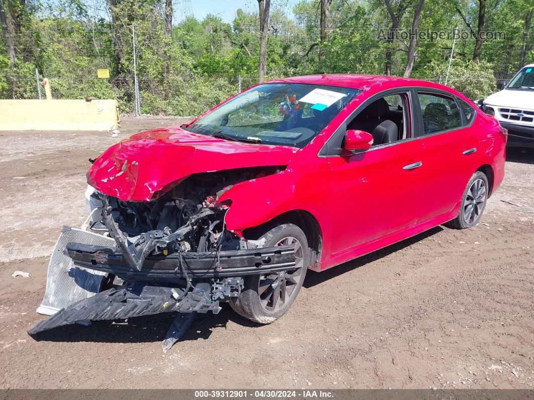 2019 Nissan Sentra Sr Красный vin: 3N1AB7AP4KY335499