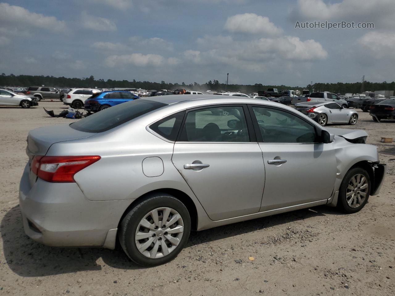 2019 Nissan Sentra S Silver vin: 3N1AB7AP4KY336197