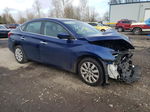 2019 Nissan Sentra S Blue vin: 3N1AB7AP4KY347538