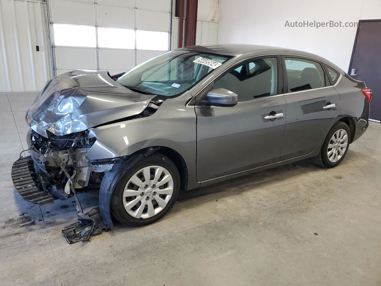 2019 Nissan Sentra S Gray vin: 3N1AB7AP4KY354974