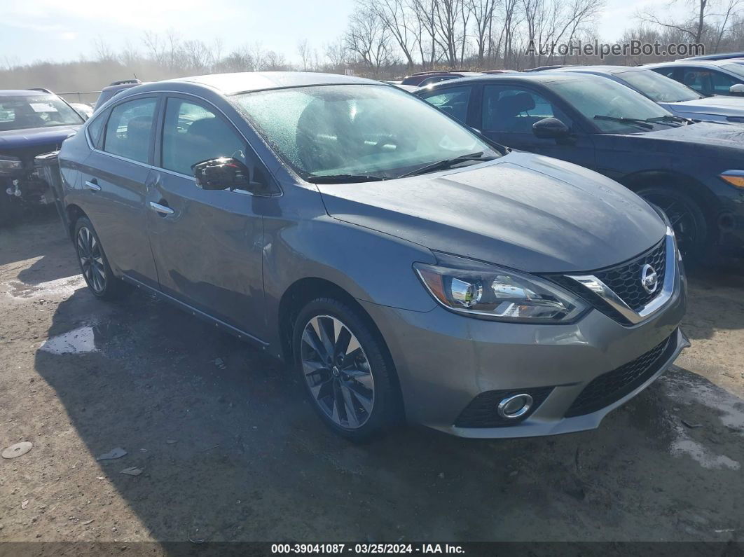 2019 Nissan Sentra Sr Gray vin: 3N1AB7AP4KY355400