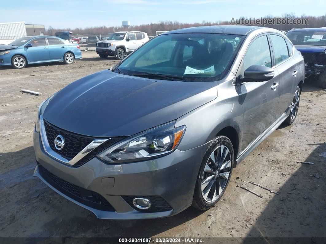 2019 Nissan Sentra Sr Gray vin: 3N1AB7AP4KY355400