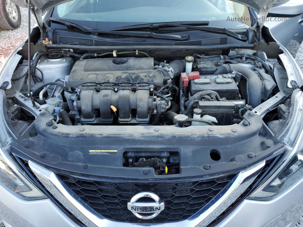 2019 Nissan Sentra S Серебряный vin: 3N1AB7AP4KY357339