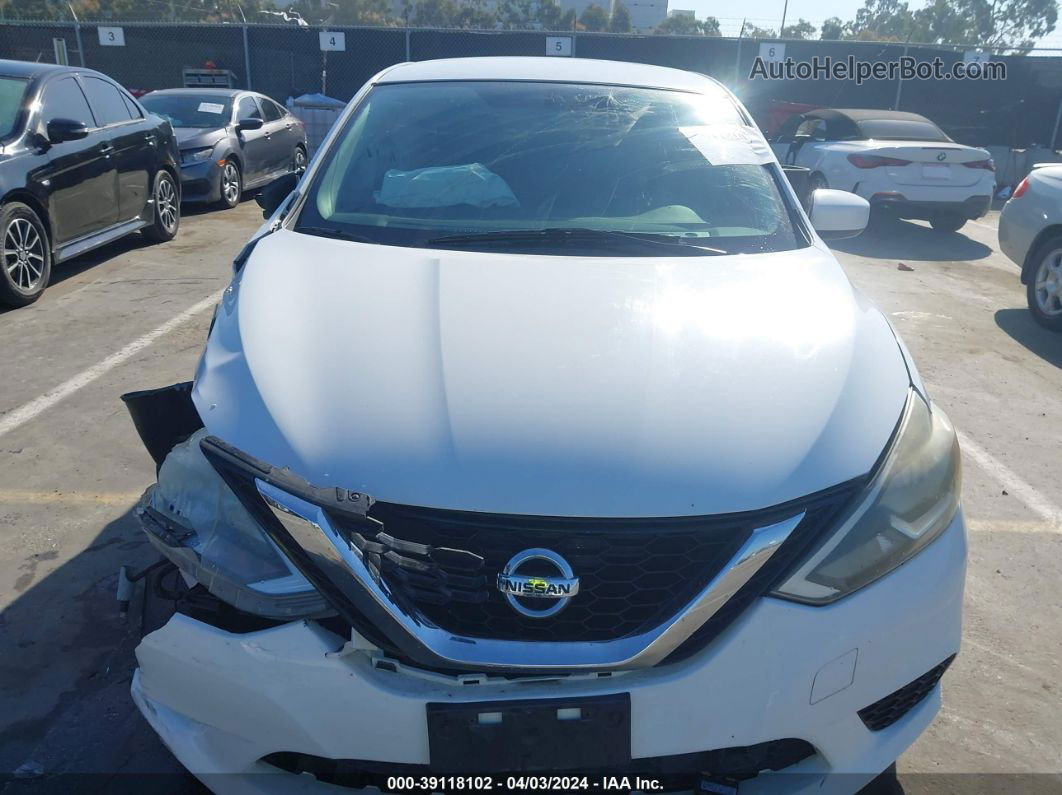 2019 Nissan Sentra S White vin: 3N1AB7AP4KY382869