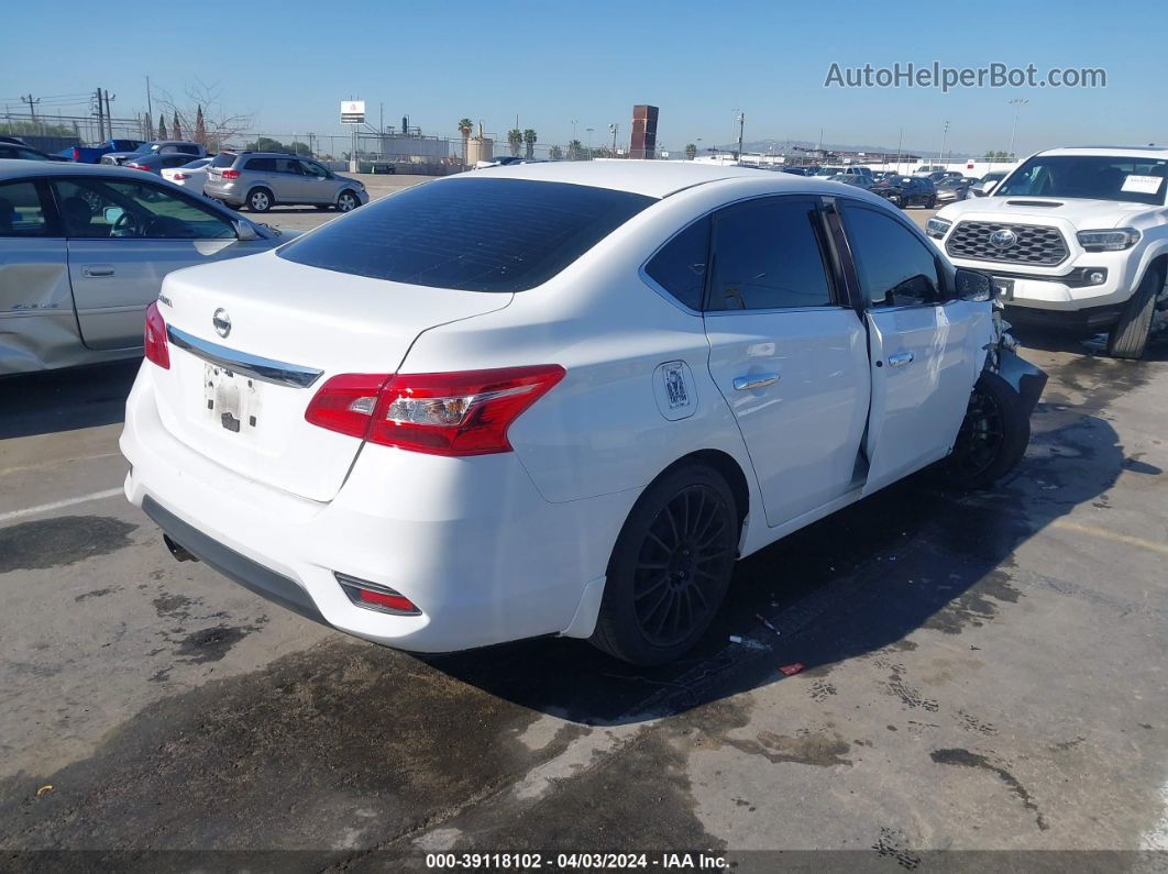 2019 Nissan Sentra S White vin: 3N1AB7AP4KY382869