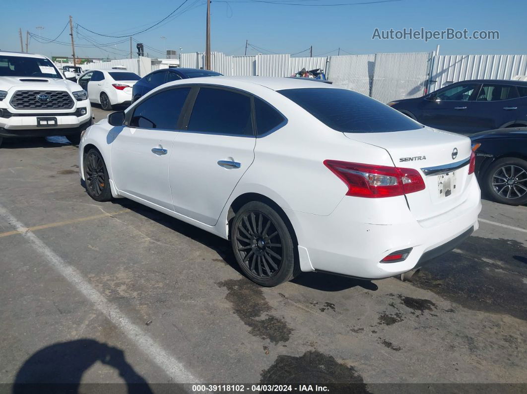 2019 Nissan Sentra S White vin: 3N1AB7AP4KY382869