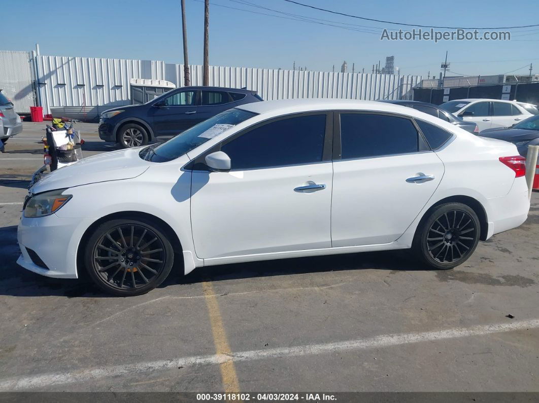 2019 Nissan Sentra S White vin: 3N1AB7AP4KY382869