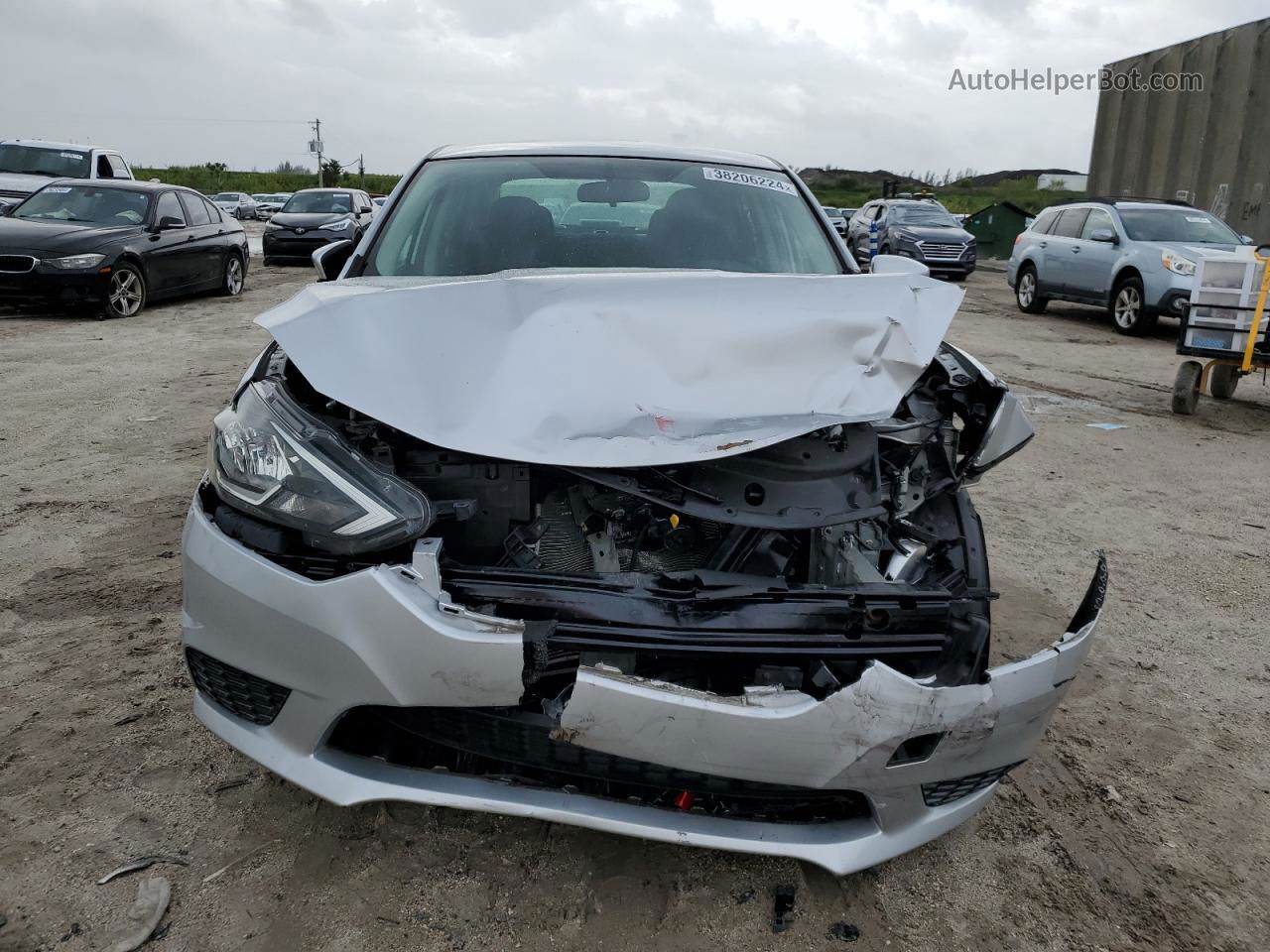 2019 Nissan Sentra S Silver vin: 3N1AB7AP4KY383083