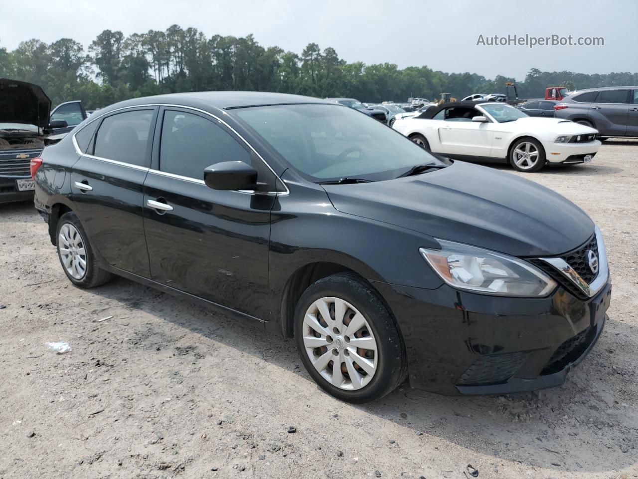 2019 Nissan Sentra S Black vin: 3N1AB7AP4KY383522