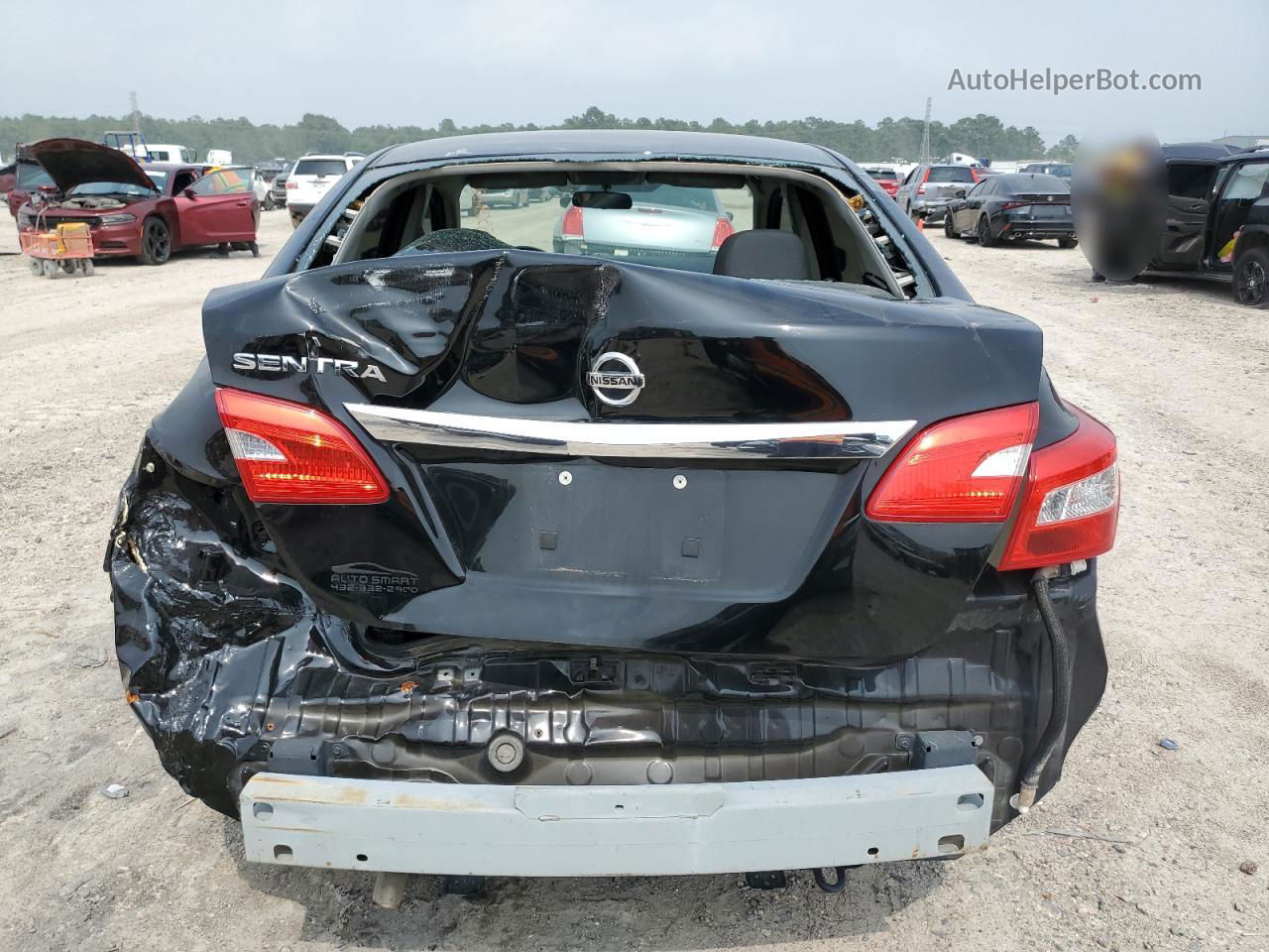 2019 Nissan Sentra S Black vin: 3N1AB7AP4KY383522