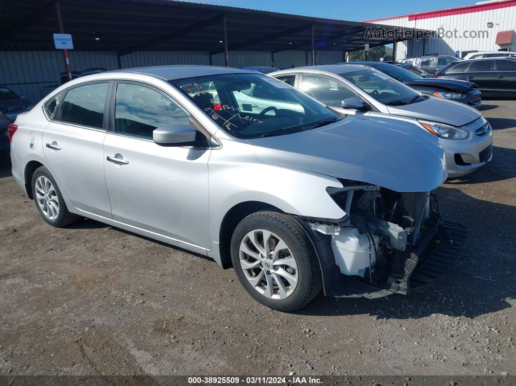 2019 Nissan Sentra Sv Silver vin: 3N1AB7AP4KY391832