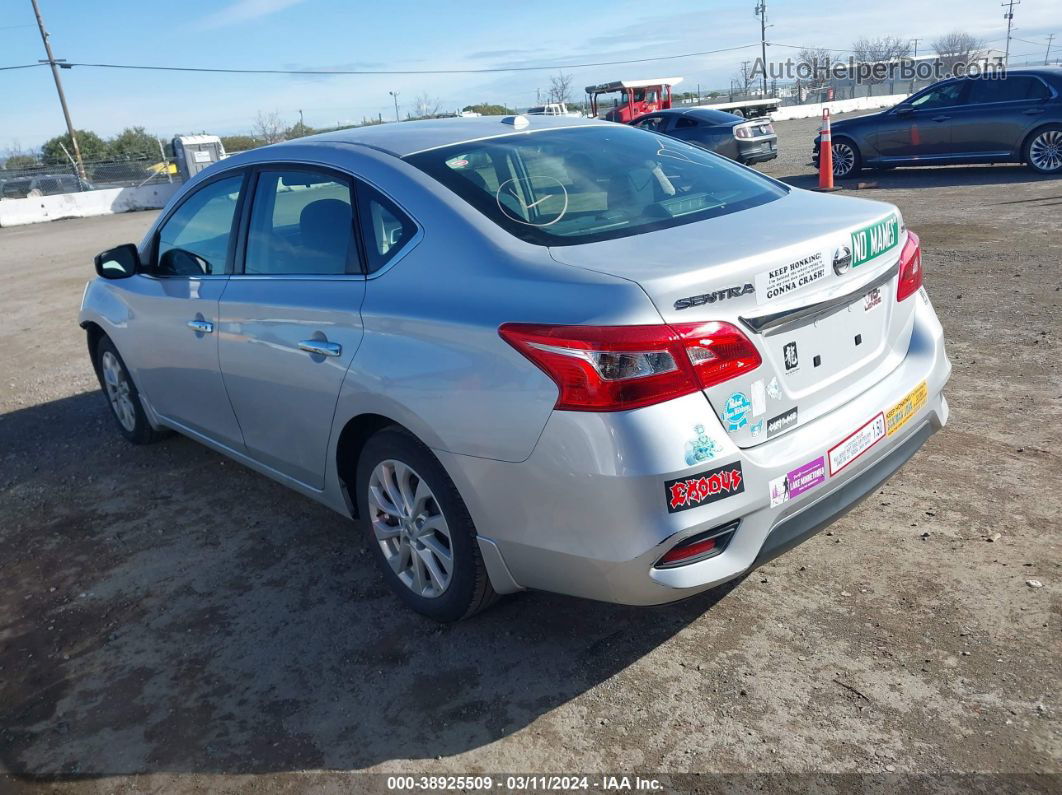 2019 Nissan Sentra Sv Silver vin: 3N1AB7AP4KY391832