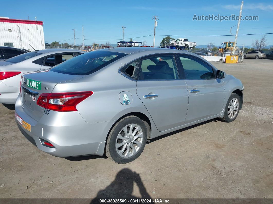 2019 Nissan Sentra Sv Silver vin: 3N1AB7AP4KY391832