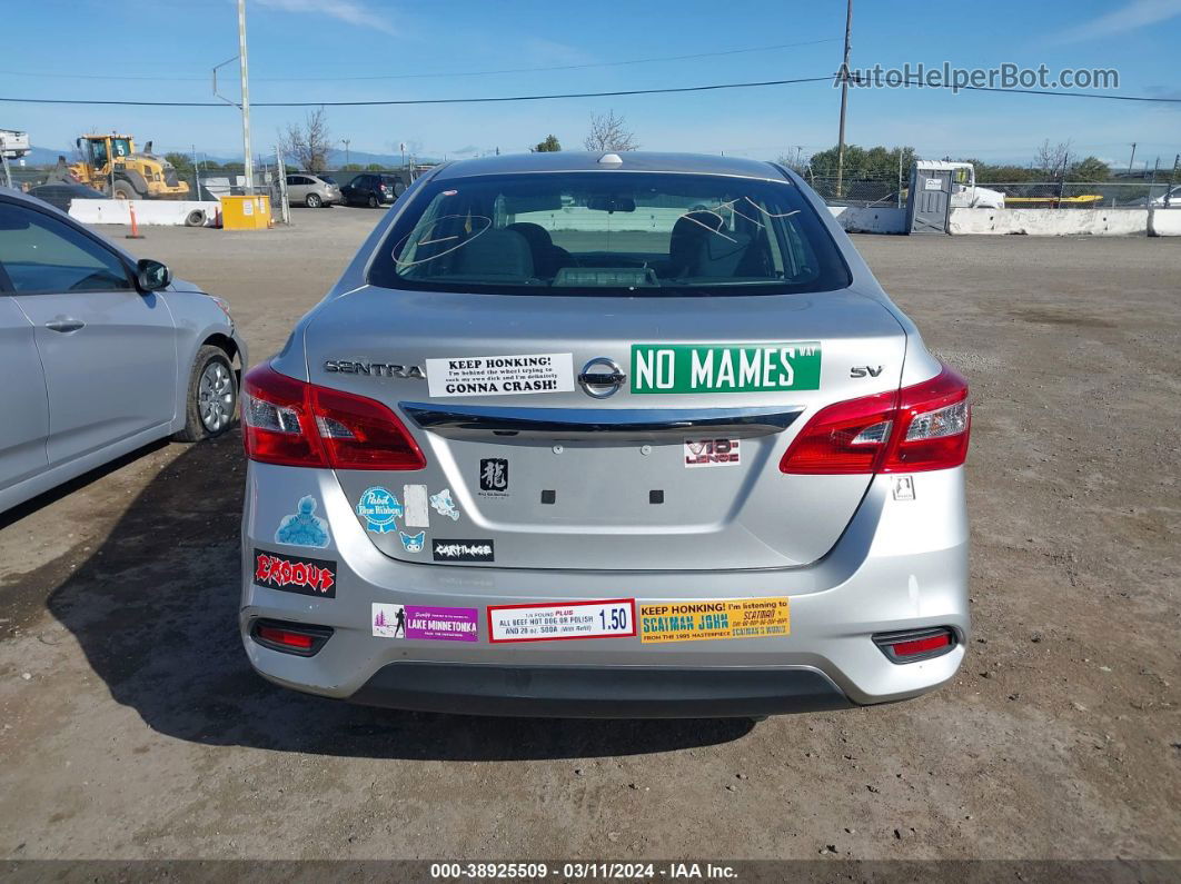 2019 Nissan Sentra Sv Silver vin: 3N1AB7AP4KY391832