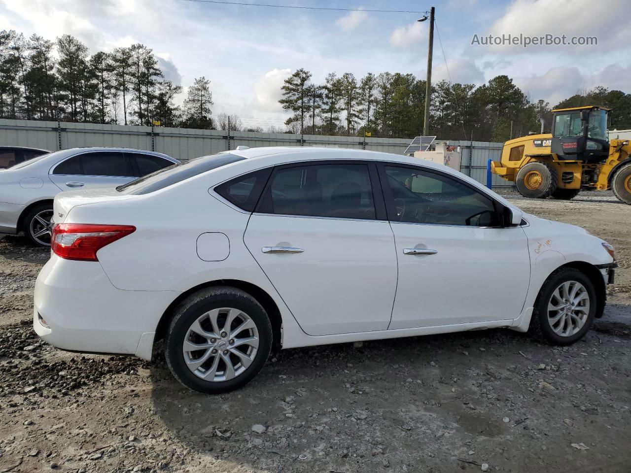 2019 Nissan Sentra S White vin: 3N1AB7AP4KY397520