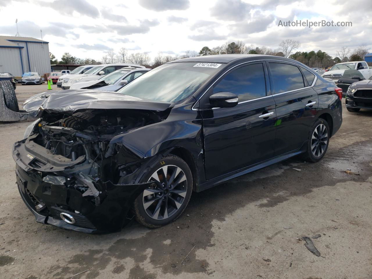 2019 Nissan Sentra S Черный vin: 3N1AB7AP4KY408127