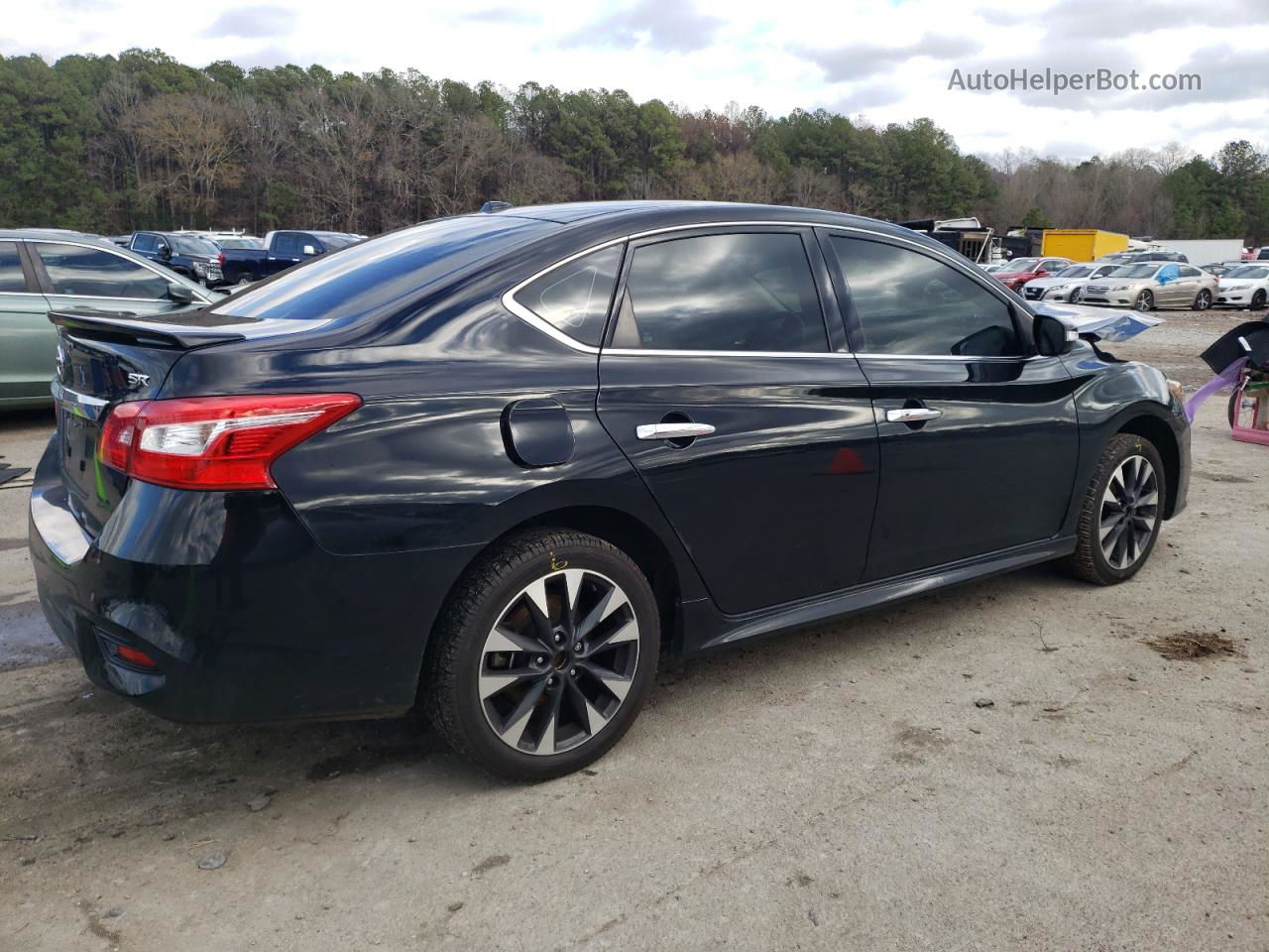 2019 Nissan Sentra S Черный vin: 3N1AB7AP4KY408127