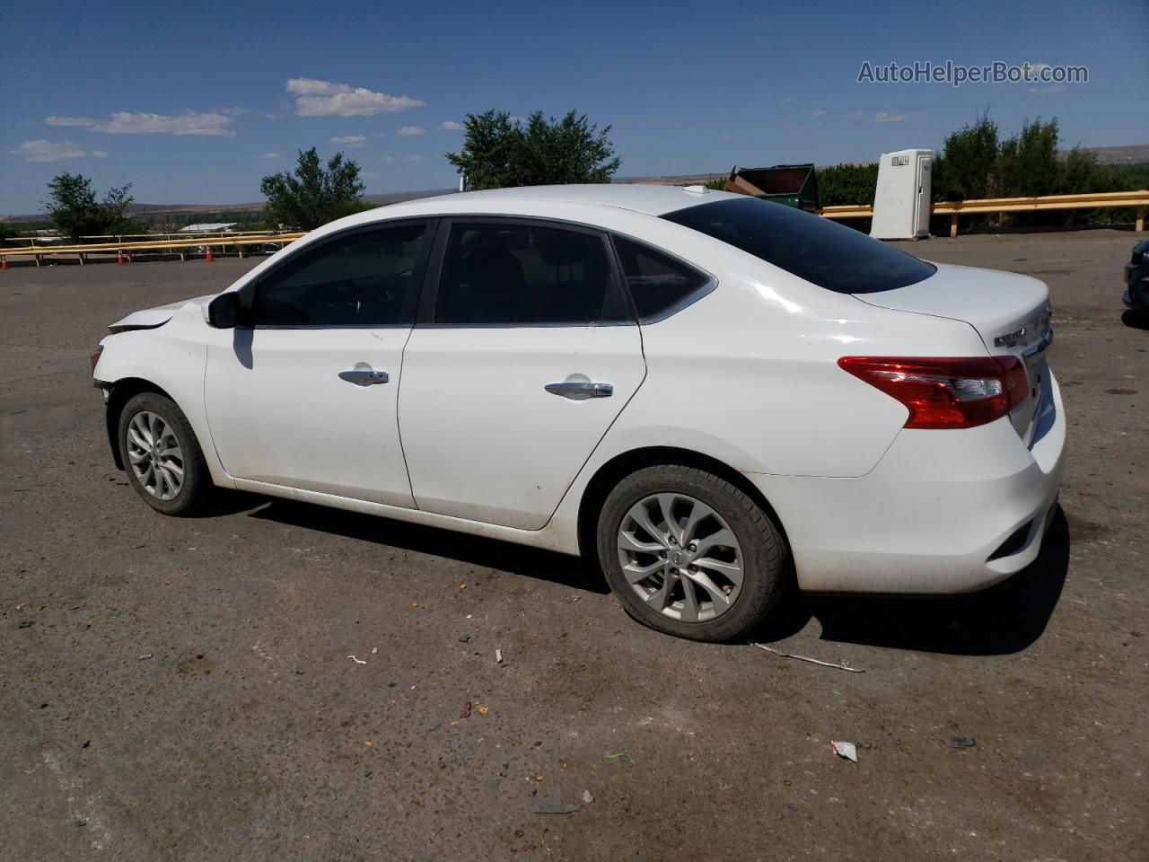 2019 Nissan Sentra S White vin: 3N1AB7AP4KY415689