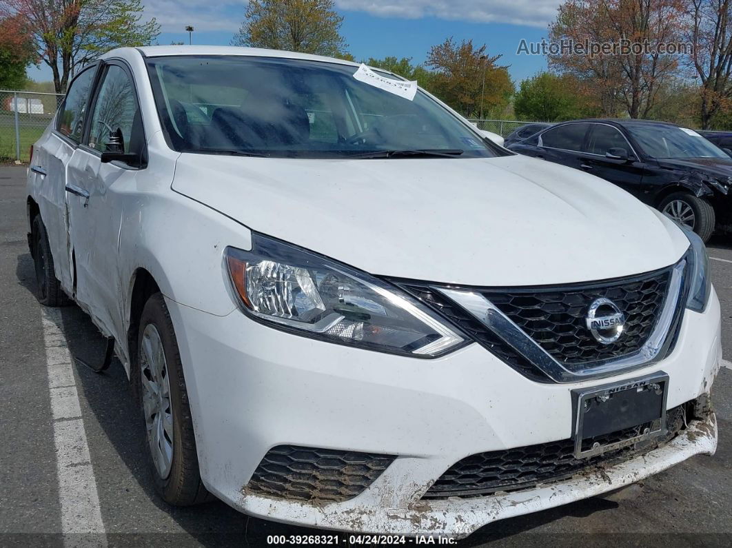 2019 Nissan Sentra S White vin: 3N1AB7AP4KY424408