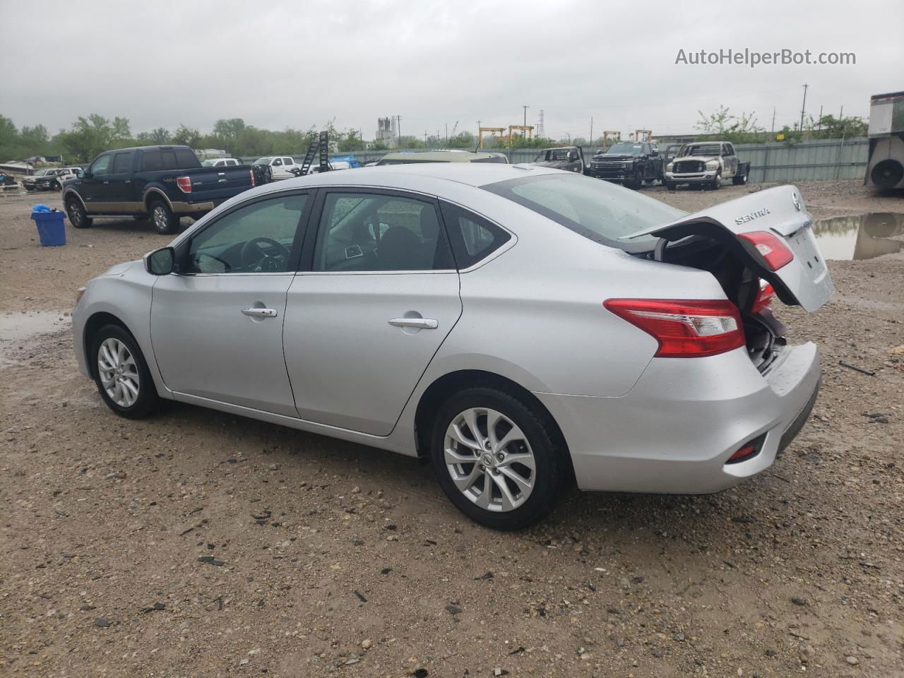 2019 Nissan Sentra S Серебряный vin: 3N1AB7AP4KY428958