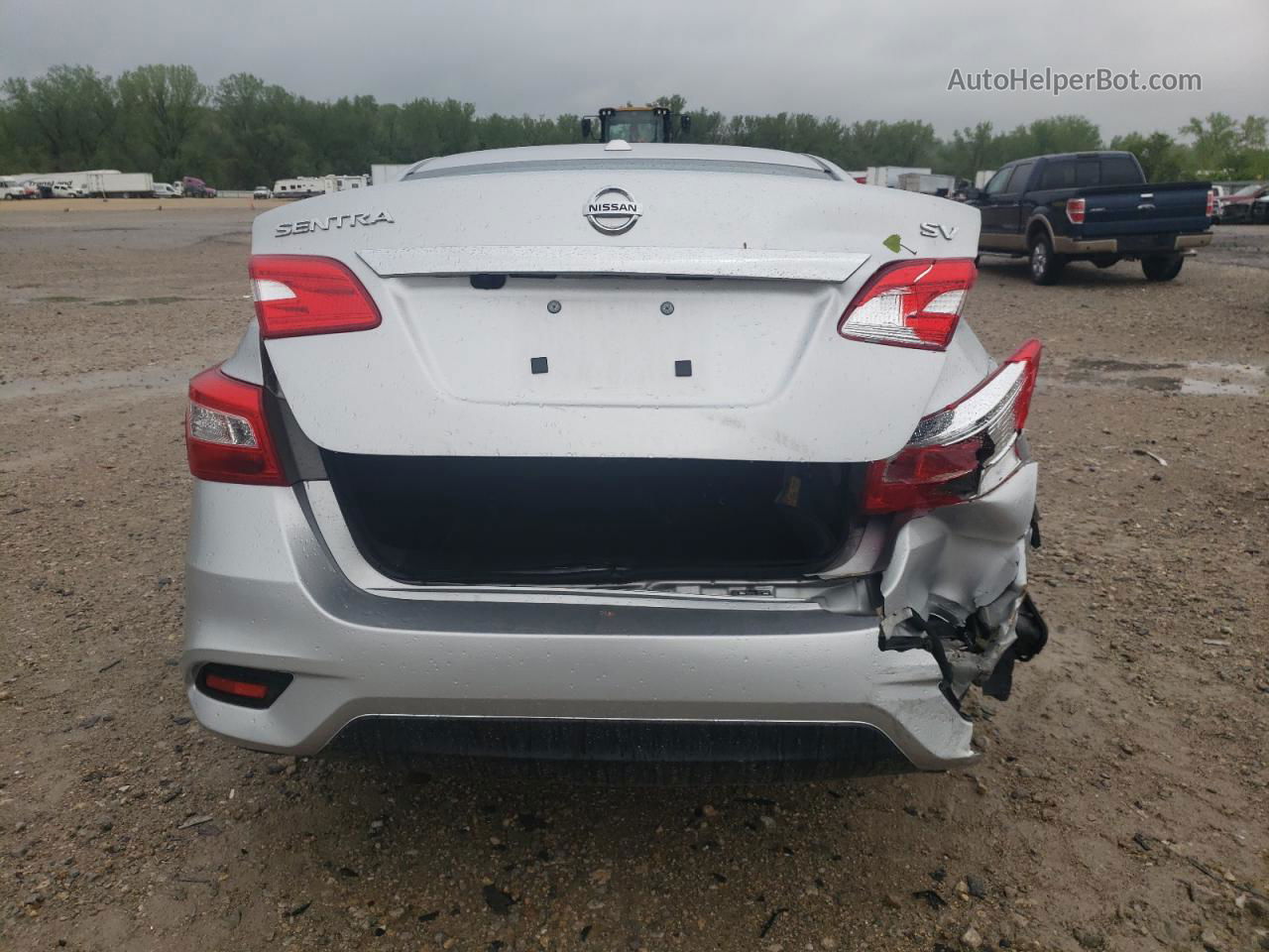 2019 Nissan Sentra S Silver vin: 3N1AB7AP4KY428958