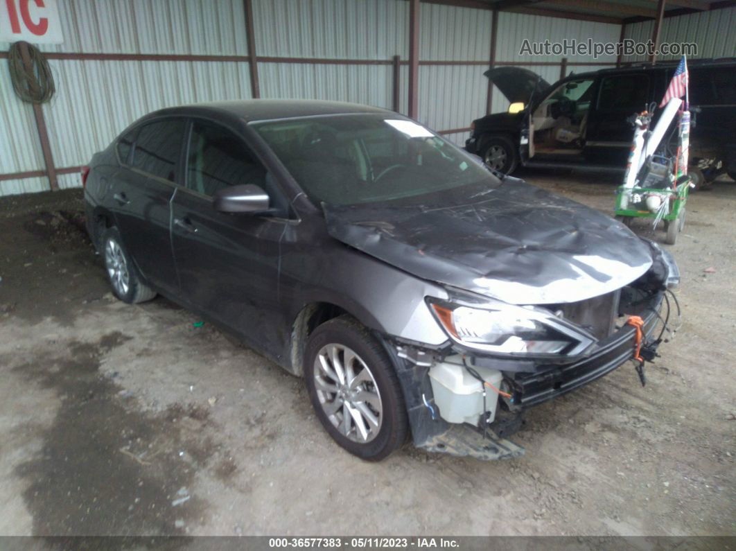 2019 Nissan Sentra Sv Gray vin: 3N1AB7AP4KY432721