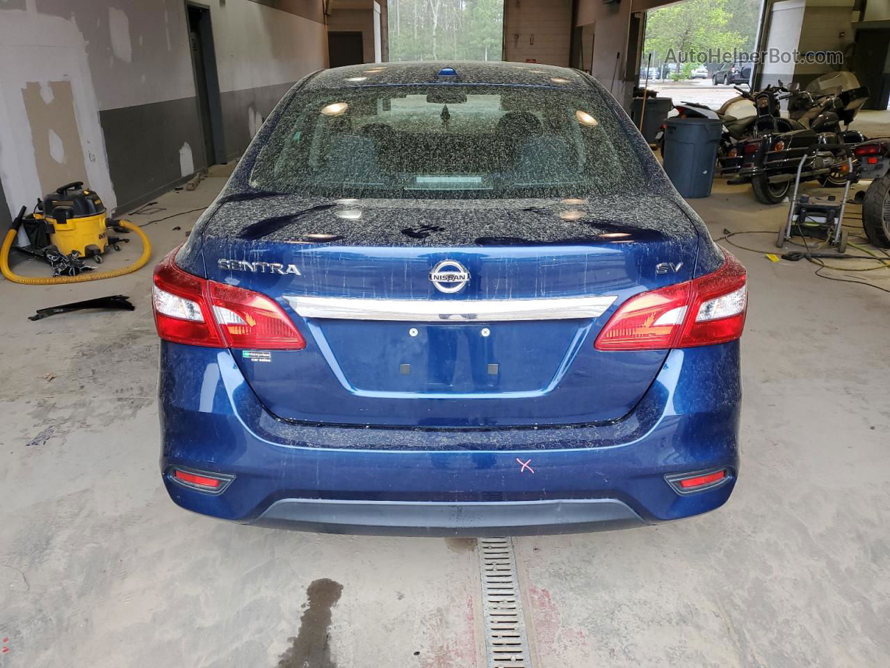 2019 Nissan Sentra S Blue vin: 3N1AB7AP4KY436896