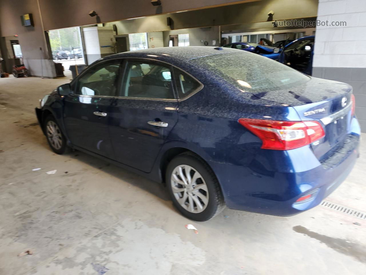 2019 Nissan Sentra S Blue vin: 3N1AB7AP4KY436896