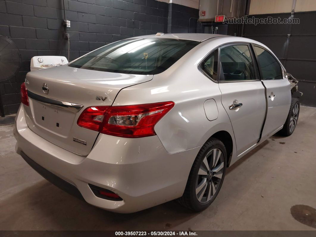 2019 Nissan Sentra Sv Silver vin: 3N1AB7AP4KY441869