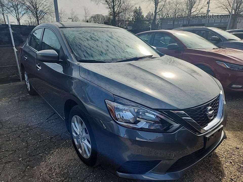 2019 Nissan Sentra S/sv/sr/sl Серый vin: 3N1AB7AP4KY442276