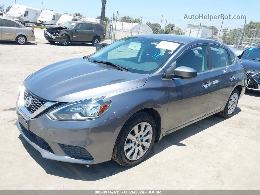 2019 Nissan Sentra S Gray vin: 3N1AB7AP4KY445601