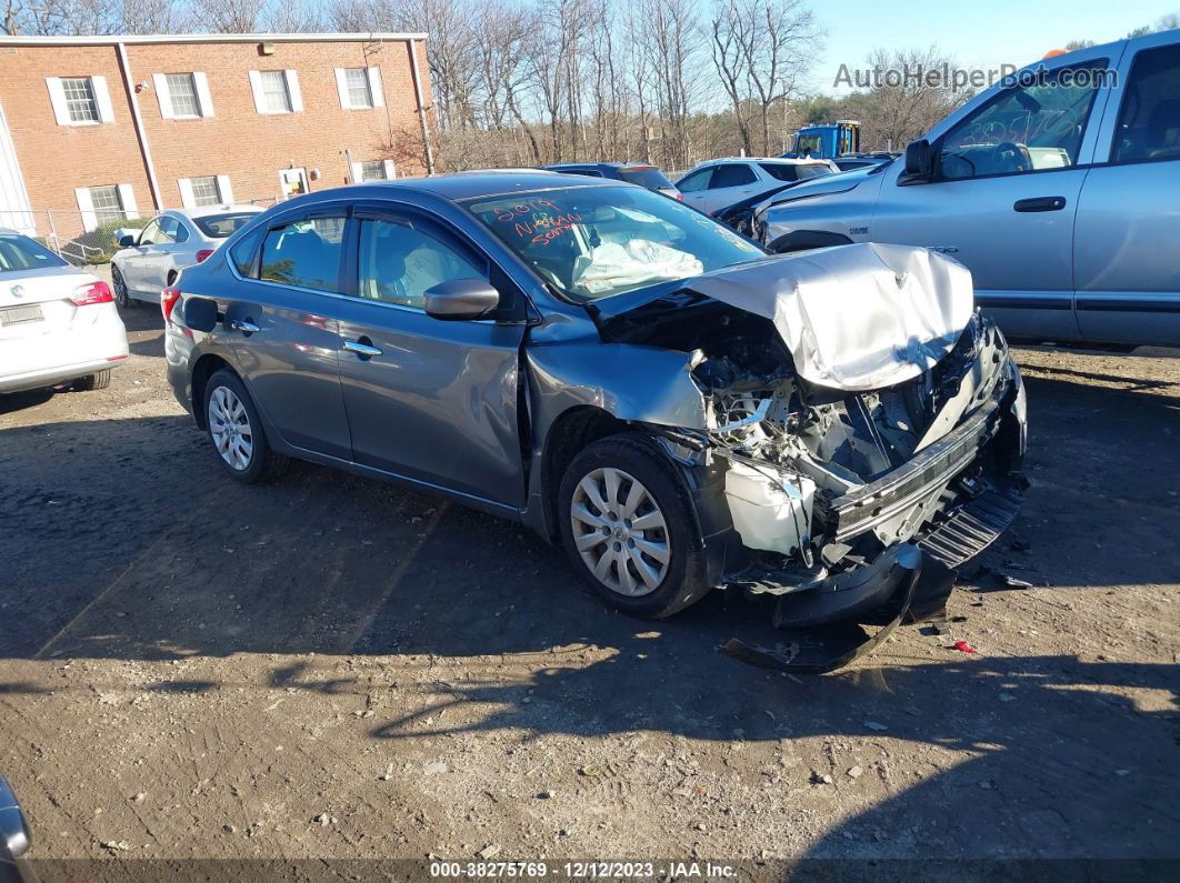 2019 Nissan Sentra S Gray vin: 3N1AB7AP4KY446683