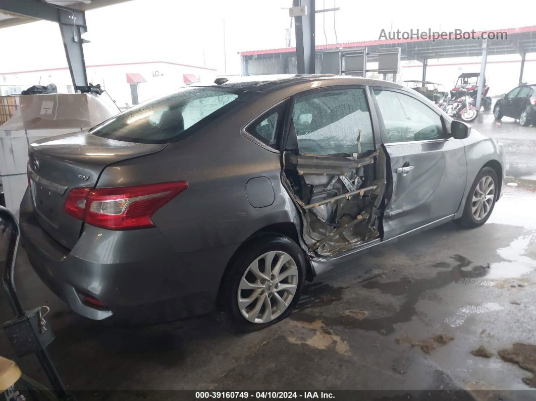 2019 Nissan Sentra Sv Серый vin: 3N1AB7AP4KY456226