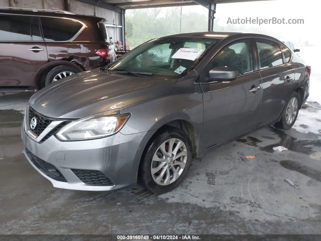 2019 Nissan Sentra Sv Gray vin: 3N1AB7AP4KY456226