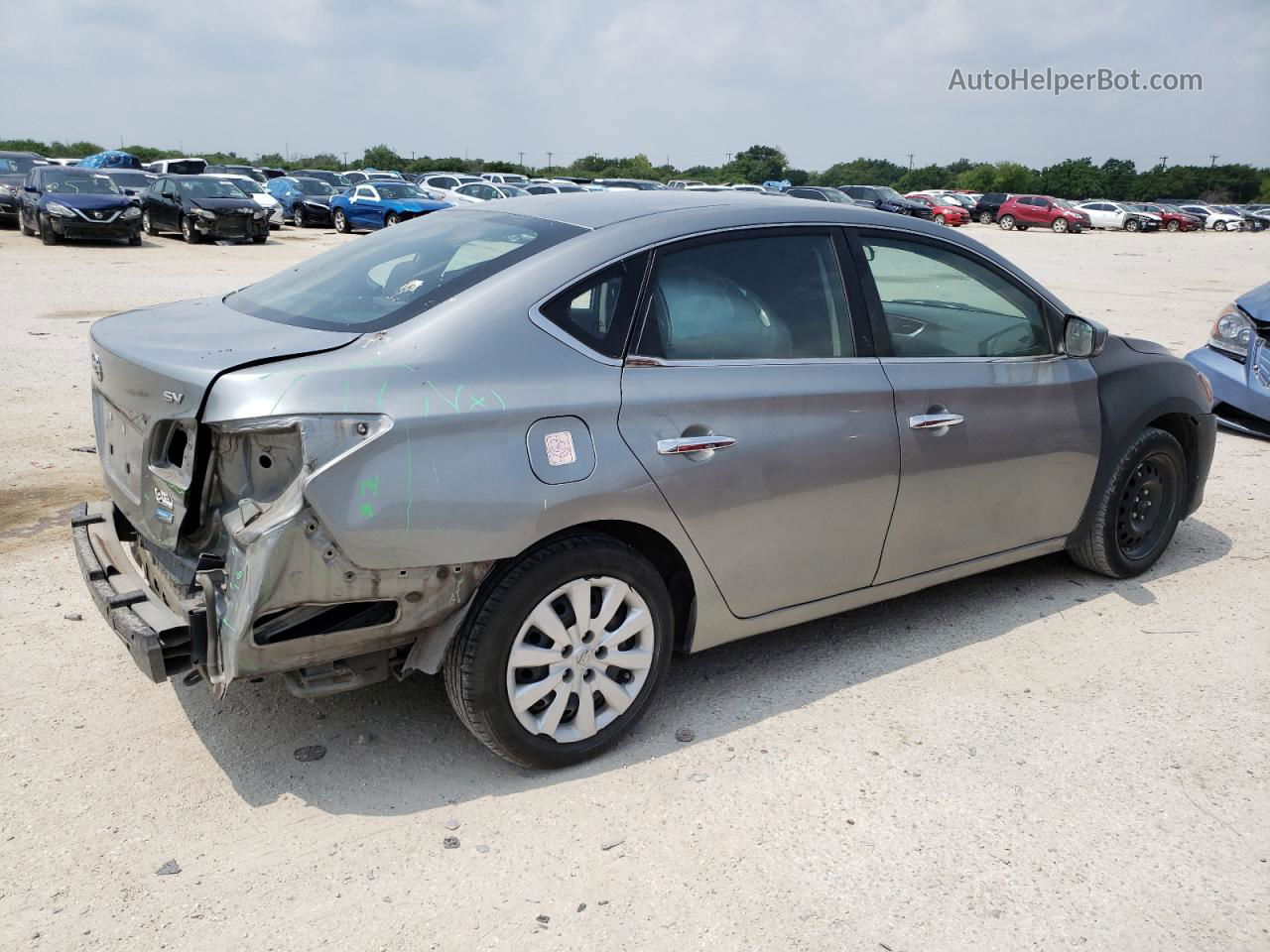 2014 Nissan Sentra S Gray vin: 3N1AB7AP5EL619127